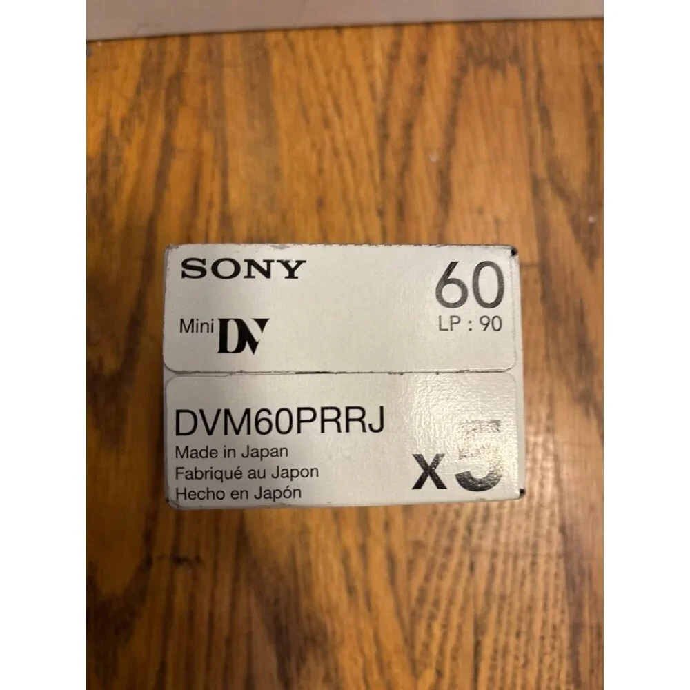 Sony Mini DV Digital Video Cassette 60 Minutes LP 90 X5 Pack Made‎ In Japan